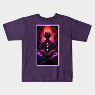 Anime Hero Power Meditation | Quality Anime Artwork | Anime Power Energy Meditation |  Manga Anime Art Kids T-Shirt